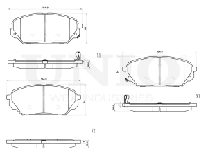 Front brake pads photo