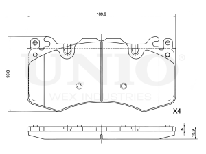 Front brake pads photo