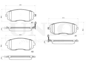 Front brake pads photo