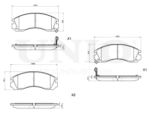 Front brake pads photo