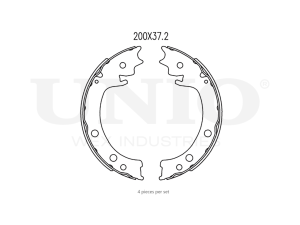 Rear brake shoes photo