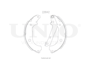 Rear brake shoes photo