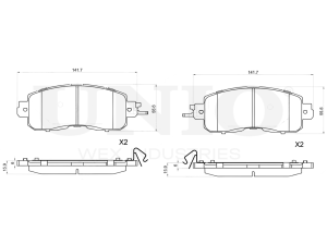 Front brake pads photo