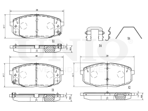 Front brake pads photo