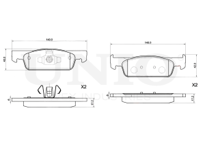 Front brake pads photo