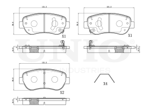 Front brake pads photo