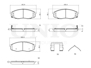 Front brake pads photo