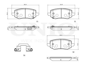 Rear brake pads photo