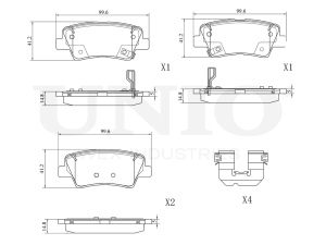 Rear brake pads photo