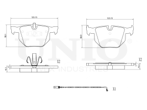 Rear brake pads photo
