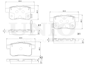 Rear brake pads photo
