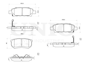 Rear brake pads photo