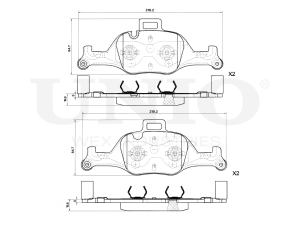 Front brake pads photo