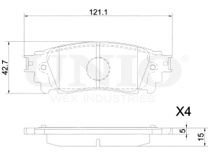 Rear brake pads photo