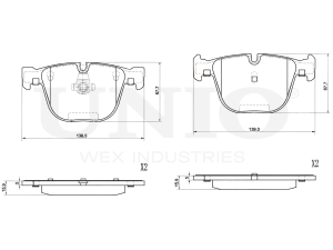 Rear brake pads photo