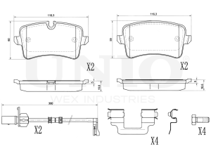 Rear brake pads photo