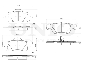 Rear brake pads photo