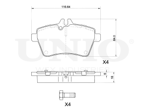 Front brake pads photo