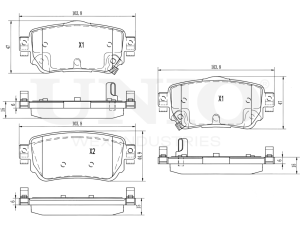 Rear brake pads photo
