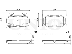 Rear brake pads photo