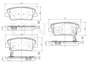 Rear brake pads photo