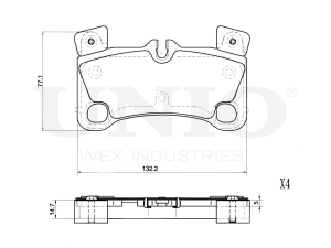 Rear brake pads photo