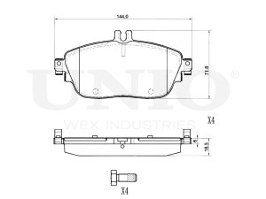 Front brake pads photo
