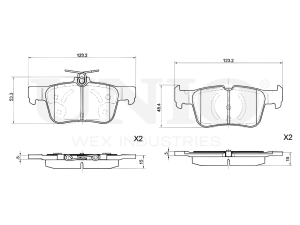 Rear brake pads photo