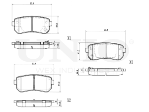 Rear brake pads photo