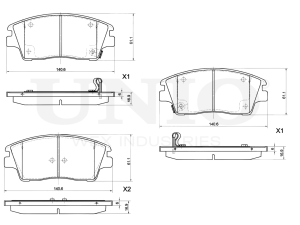 Front brake pads photo