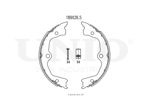 Rear brake shoes photo