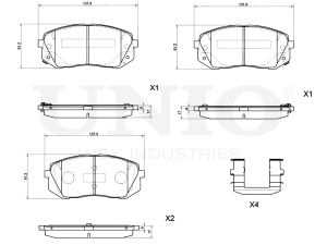 Front brake pads photo