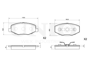 Front brake pads photo