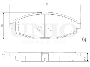 Front brake pads photo