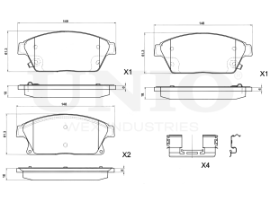Front brake pads photo