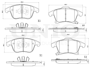 Front brake pads photo