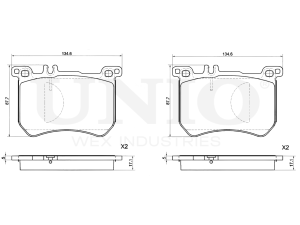 Front brake pads photo