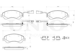Front brake pads with sensor photo