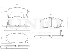 Front brake pads photo