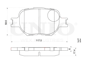 Front brake pads photo