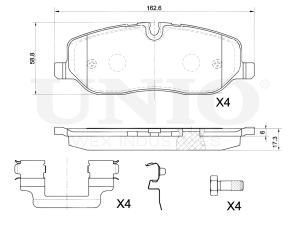 Front brake pads photo