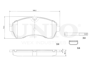 Front brake pads photo