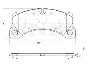 Front brake pads photo