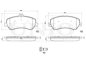 Front brake pads photo