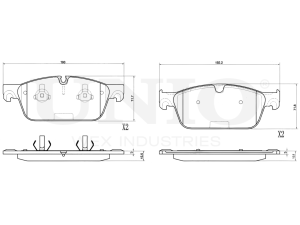 Front brake pads photo