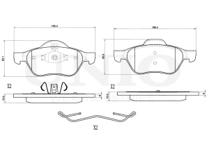 Front brake pads photo