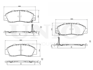 Front brake pads photo
