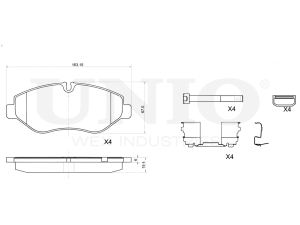 Front brake pads photo