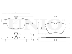 Front brake pads photo
