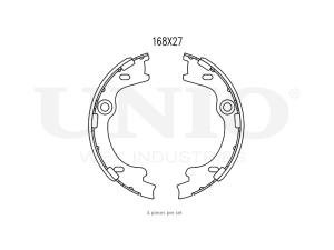 Rear brake shoes photo